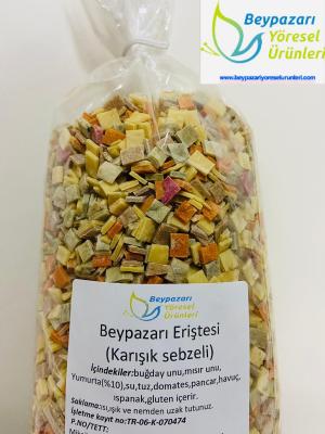 karışık sebzeli çorbalık erişte (1kg)